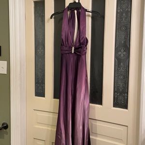 💜 Purple Silk and Chiffon Formal Gown 💜
